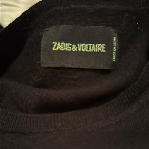 Zadig and Voltaire wool blend skull sweater large FLAWED - Picture 4 of 9